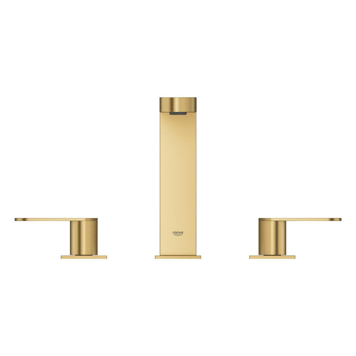 Grohe Plus 3 Delikli Ankastre Lavabo Bataryası, Sifon Kumandalı, Fırçalı Altın - Ürün Görseli
