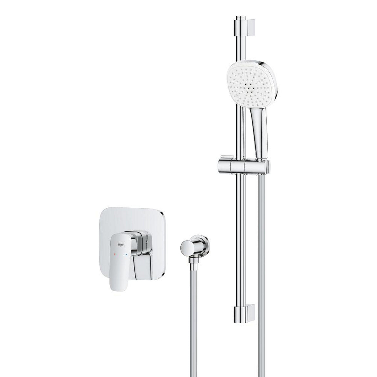 Grohe Cubeo Ankastre Duş Bataryası ve Sürgülü El Duşu Seti - Ürün Görseli