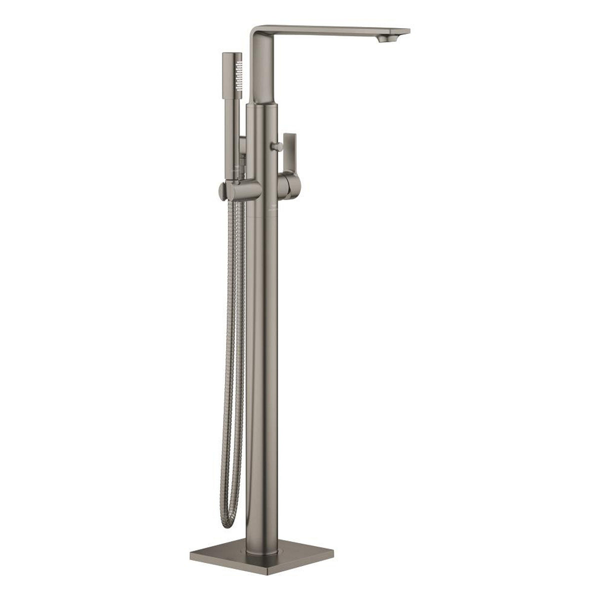 Grohe Allure Ankastre Yerden Küvet Bataryası (Sıva Üstü Grubu), Fırçalı Sert Grafit - Ürün Görseli