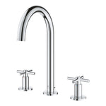 Grohe Atrio 3 Delikli Ankastre Lavabo Bataryası (4 Çubuklu Volan) L-Boy - Ürün Görseli