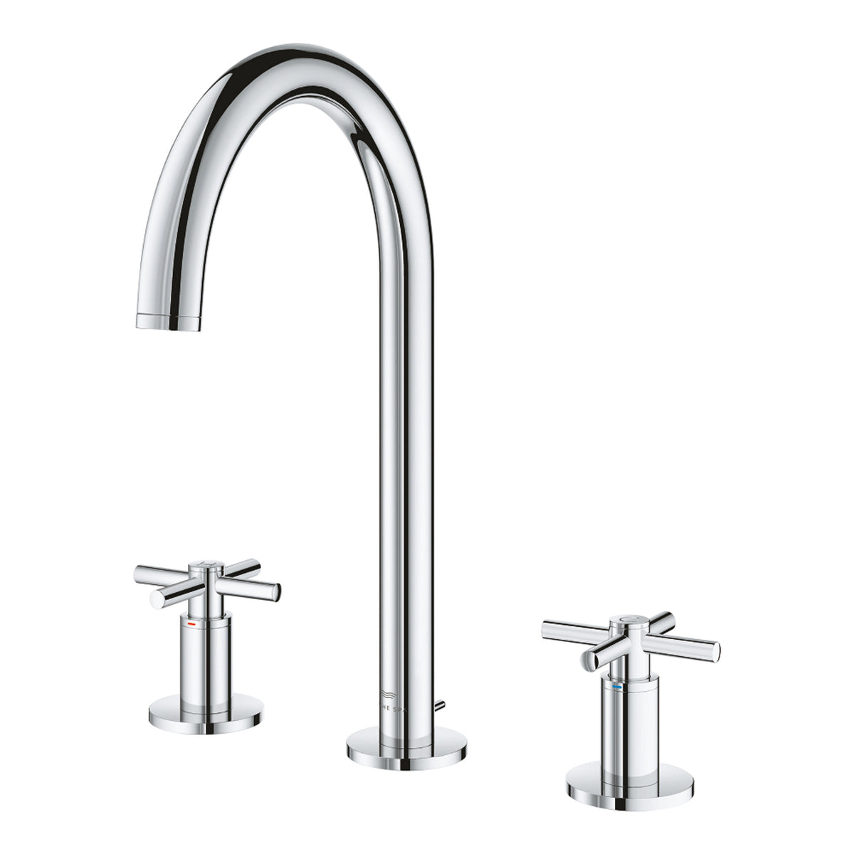Grohe Atrio 3 Delikli Ankastre Lavabo Bataryası (4 Çubuklu Volan) L-Boy - Ürün Görseli
