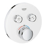 Grohe Grohtherm Çift valfli Akış kontrollü, Ankastre Termostatik Banyo Bataryası, Beyaz (Sıva Üstü Grubu) - Ürün Görseli