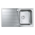 Grohe K500 Damlalıklı Tek Gözlü Eviye, Paslanmaz Çelik (Sağ-Sol Damlalıklı, 86x50 cm) - Ürün Görseli