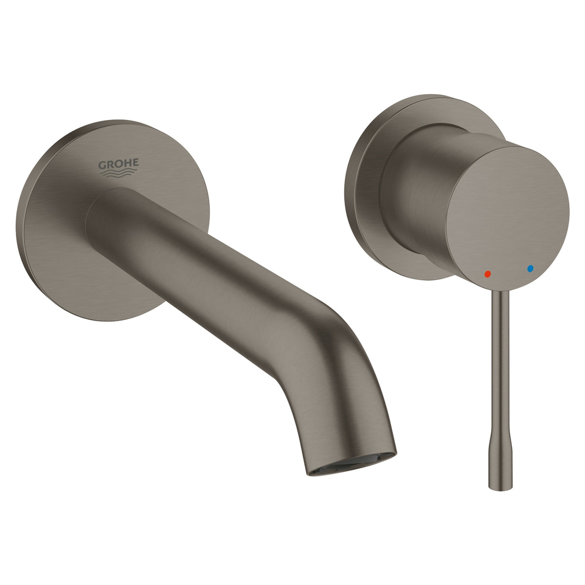 Grohe Essence New Duvardan Ankastre Lavabo Bataryası (Sıva Üstü Grubu), Fırçalı Sert Grafit - Ürün Görseli