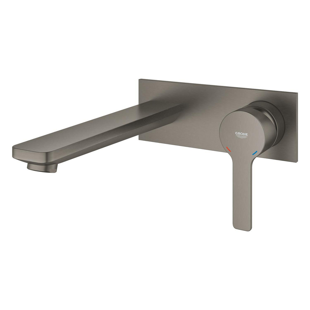 Grohe Lineare Ankastre 2 Delikli Lavabo Bataryası (Sıva Üstü Grubu), Fırçalı Sert Grafit - Ürün Görseli