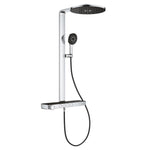 Grohe Rainshower Aqua Pure SmartControl Duş Sistemi, Duvara Monte, Termostatik Bataryalı Duş Kolonu, Siyah-Krom - Ürün Görseli