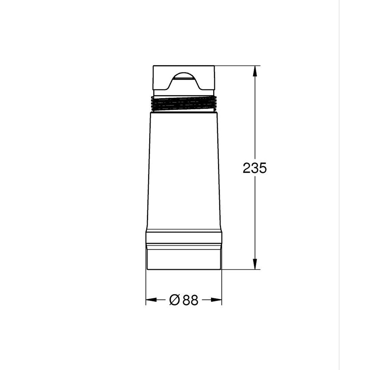 Grohe Blue UltraSafe Filtre - Teknik Çizim