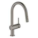 Grohe Minta Spiralli Eviye Bataryası, Fırçalı Sert Grafit - Ürün Görseli