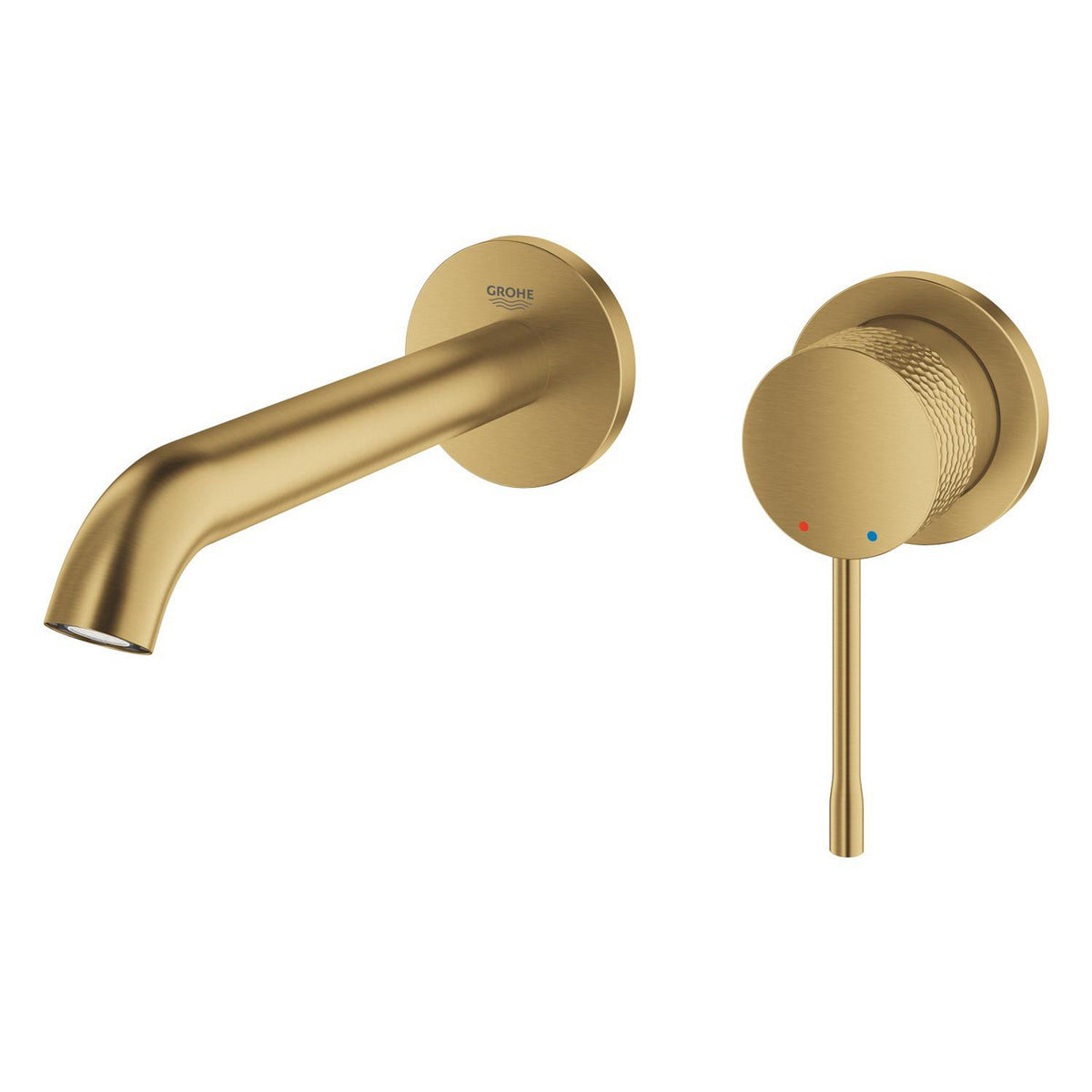 Grohe Essence New Duvardan Ankastre Lavabo Bataryası (Sıva Üstü Grubu), İşlenmiş Fırçalı Altın - Ürün Görseli