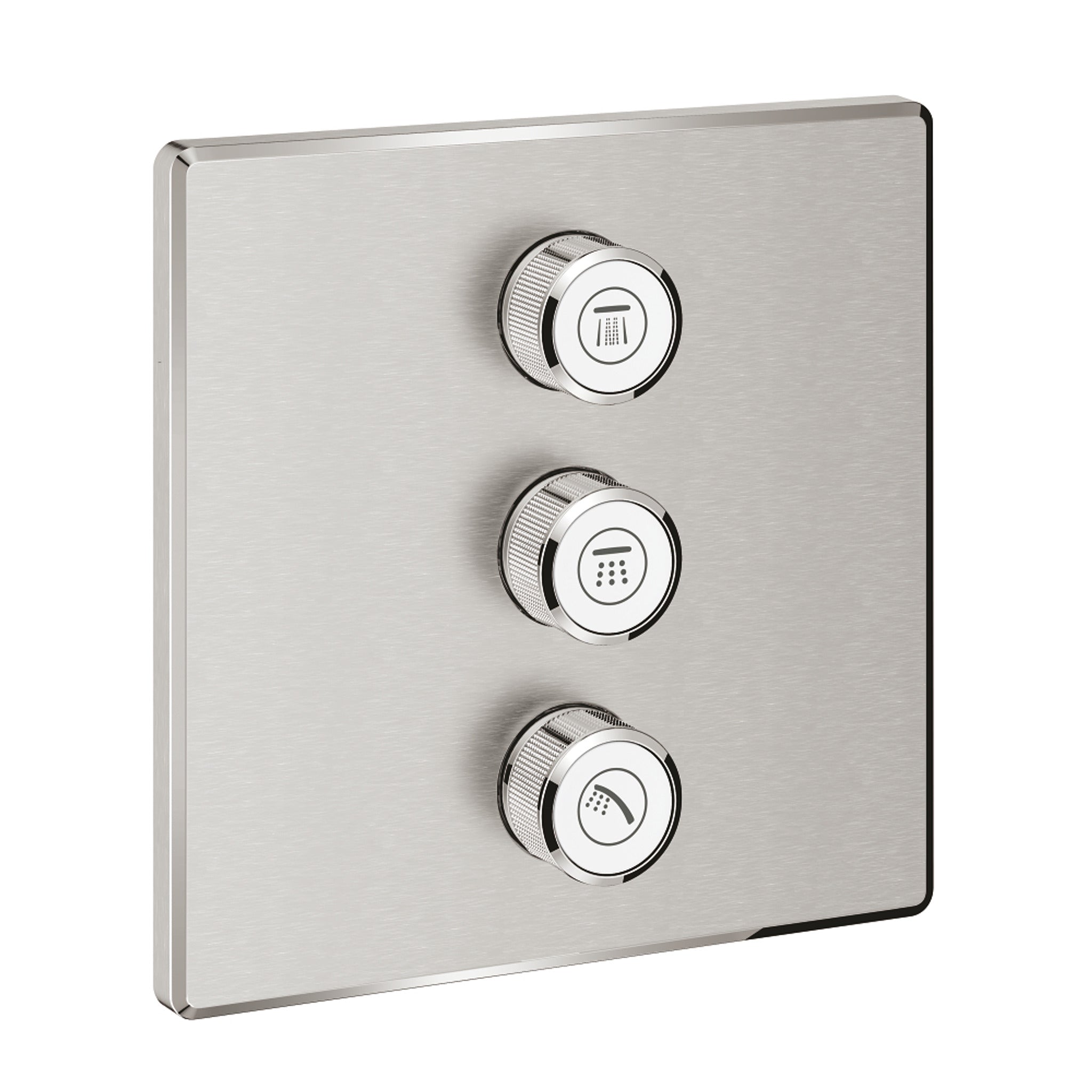 Grohe Grohtherm SmartControl Akış Kontrollü Ankastre Yönlendirici (3 Yollu, Sıva Üstü Grubu), Paslanmaz Çelik - Ürün Görseli