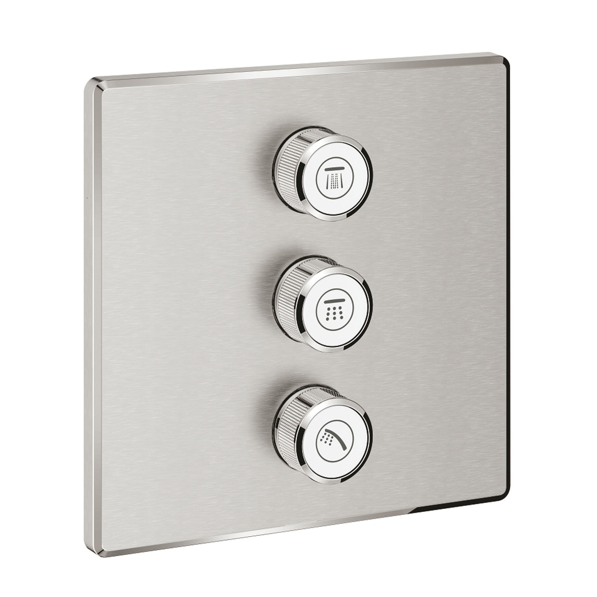 Grohe Grohtherm SmartControl Akış Kontrollü Ankastre Yönlendirici (3 Yollu, Sıva Üstü Grubu), Paslanmaz Çelik - Ürün Görseli