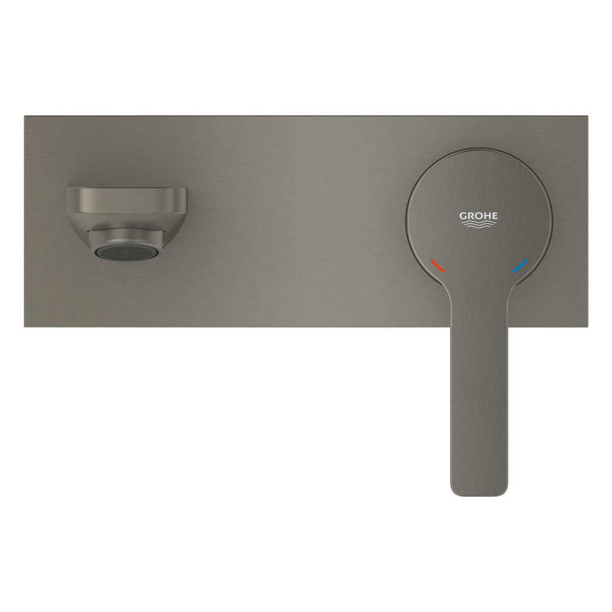Grohe Lineare Ankastre 2 Delikli Lavabo Bataryası (Sıva Üstü Grubu), Fırçalı Sert Grafit - Ürün Görseli