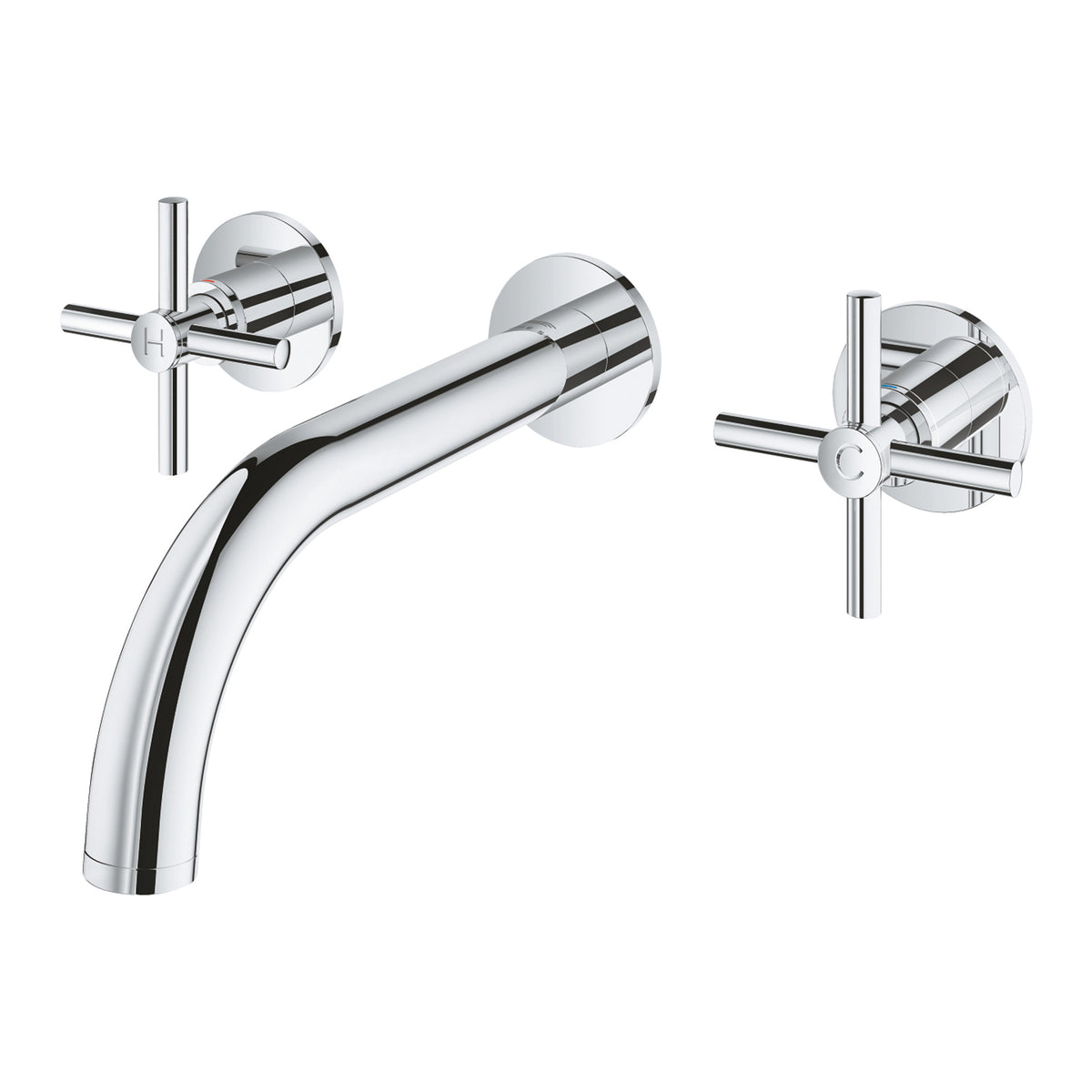 Grohe Atrio 3 Delikli Duvardan Ankastre Lavabo Bataryası (Sıva Üstü Grubu) - Ürün Görseli