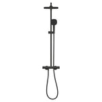 Grohe Tempesta System 250 Kare Duvara Monte Termostatik Bataryalı Duş Kolonu, Mat Siyah - Ürün Görseli