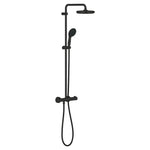 Grohe Tempesta System 210 Duvara Monte Termostatik Duş Bataryalı Duş Kolonu, Mat Siyah - Ürün Görseli