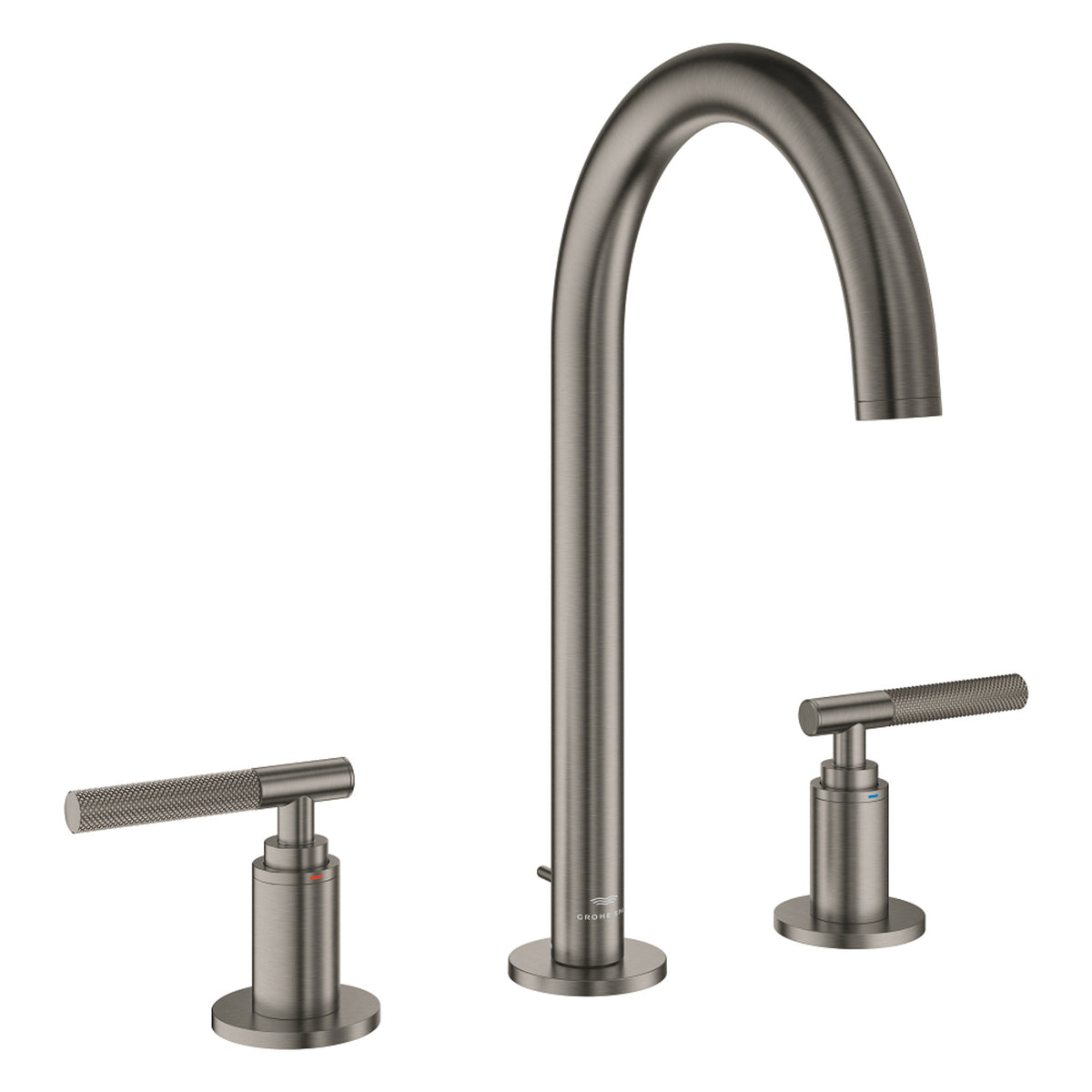 Grohe Atrio Private Collection 3 Delikli Ankastre Sifon Kumandalı Lavabo Bataryası (L-Boy), Fırçalı Sert Grafit - Ürün Görseli