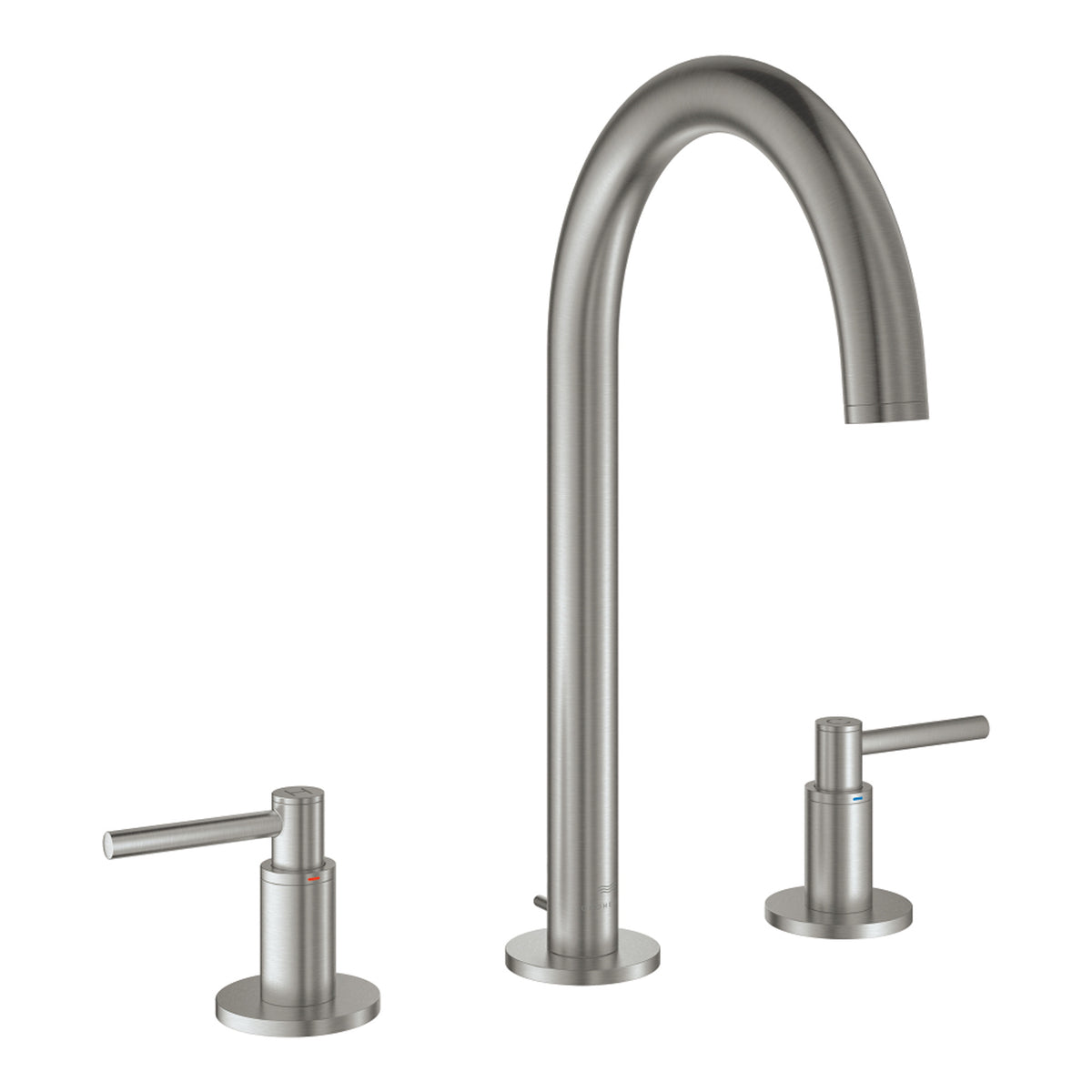 Grohe Atrio 3 Delikli Ankastre Lavabo Bataryası, Sifon Kumandalı, Paslanmaz Çelik - Ürün Görseli
