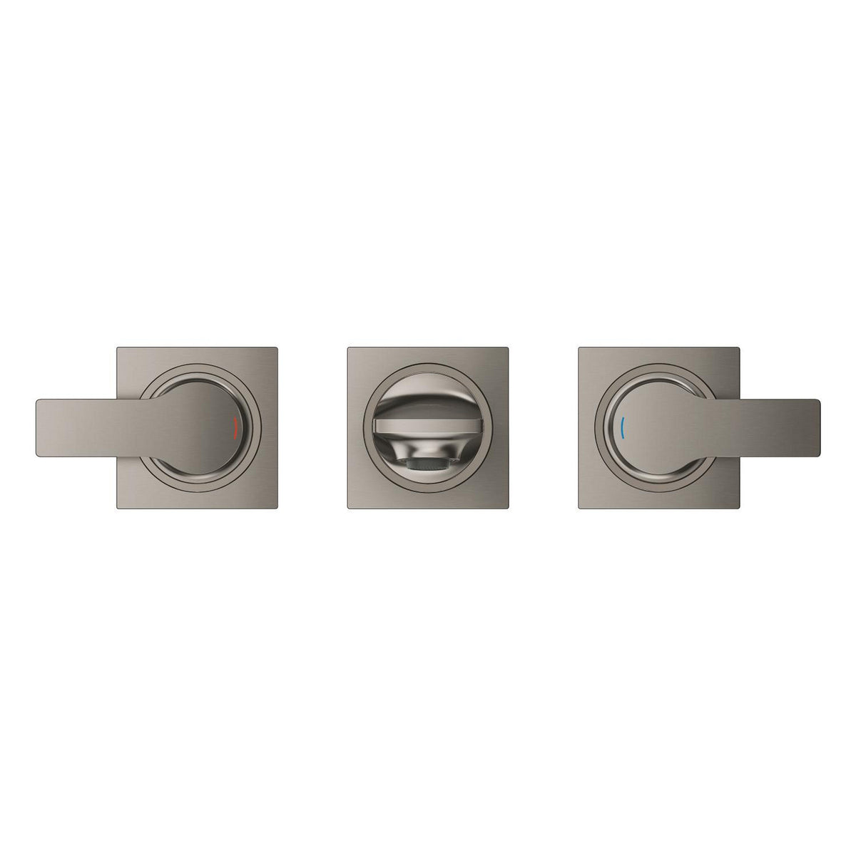 Grohe Allure Ankastre Lavabo Bataryası (Sıva Üstü Grubu), Fırçalı Sert Grafit - Ürün Görseli