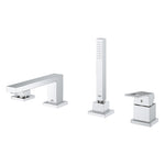 Grohe Euro Cube Dört Delikli Ankastre Küvet Bataryası (Sıva Üstü Grubu) - Ürün Görseli