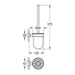 Grohe Essentials Cube Tuvalet Fırçalığı - Teknik Çizim