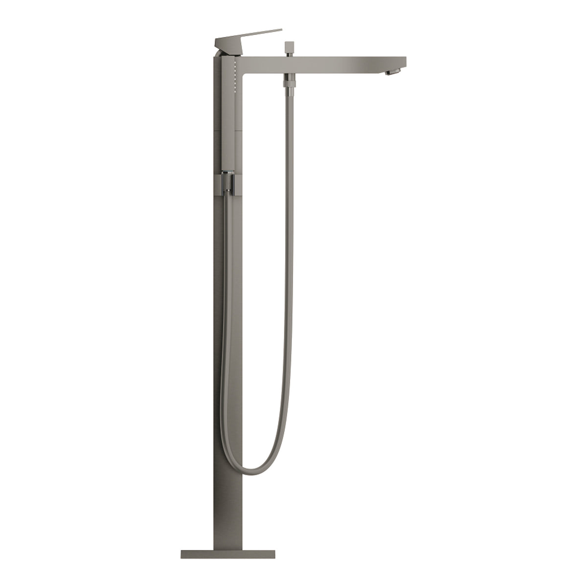 Grohe Eurocube Yerden Küvet Bataryası (Sıva Üstü Grubu), Fırçalı Sert Grafit - Ürün Görseli