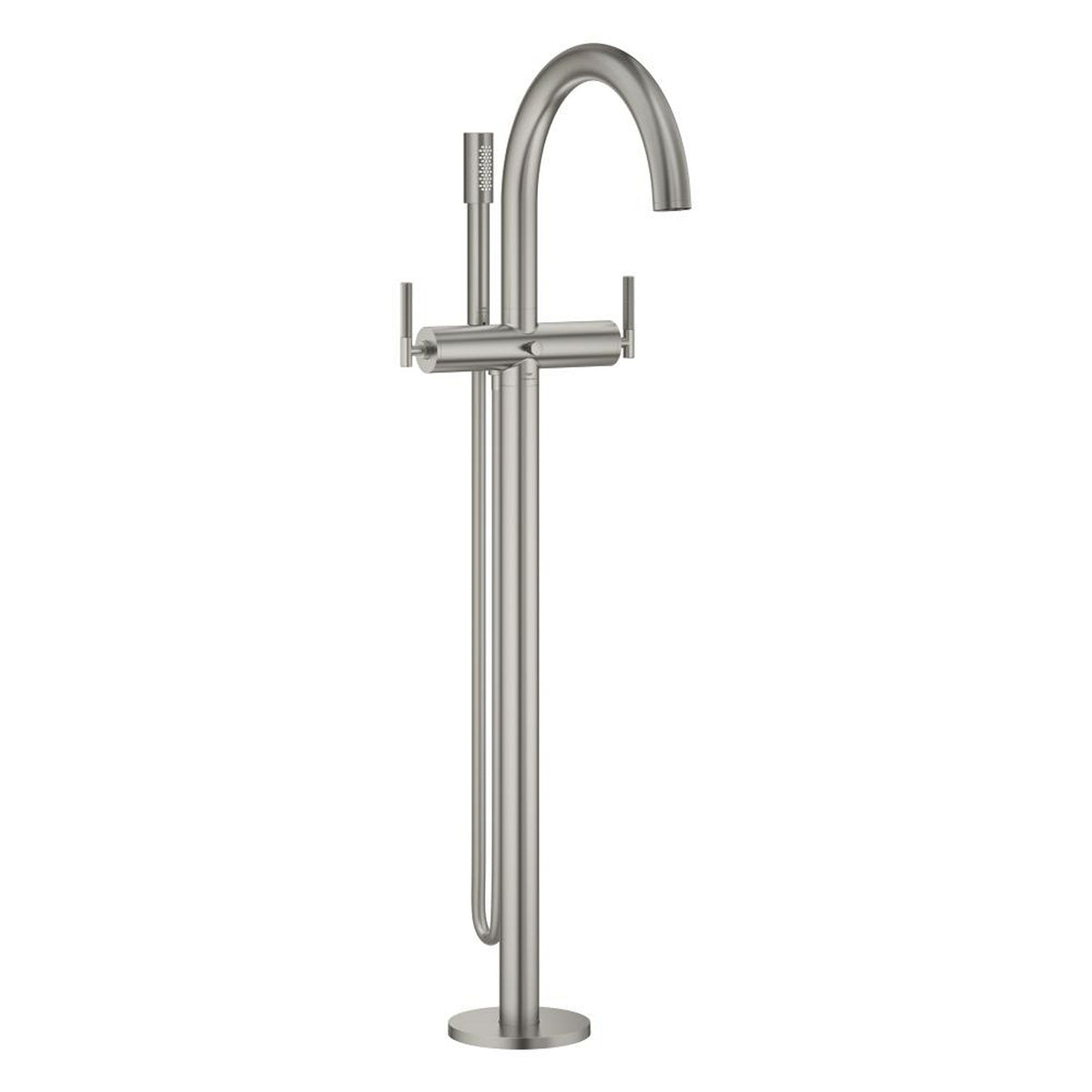 Grohe Atrio Private Collection Tek Yerden Küvet Bataryası (Sıva Üstü Grubu), Saten Çelik - Ürün Görseli