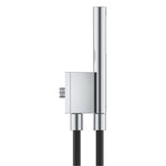 Grohe Rainshower Aqua Stick Ankastre Bağlantılı Manyetik El Duşu Seti, 2 Akışlı, Siyah-Krom (Siyah Duş Hortumu) - Ürün Görseli