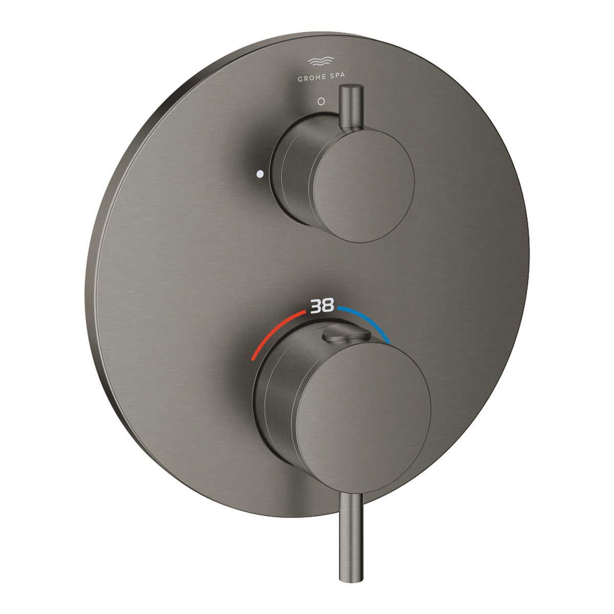 Grohe Atrio Ankastre Termostatik Duş Bataryası (Sıva Üstü Grubu), Tek Çıkışlı, Fırçalı Sert Grafit - Ürün Görseli