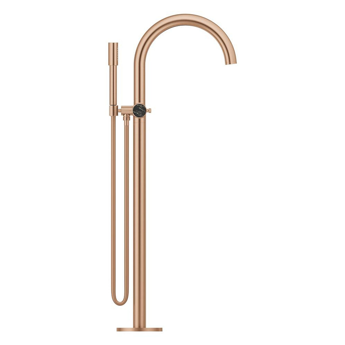 Grohe Atrio Private Collection Tek Yerden Küvet Bataryası (Sıva Üstü Grubu), Fırçalı Bakır - Ürün Görseli