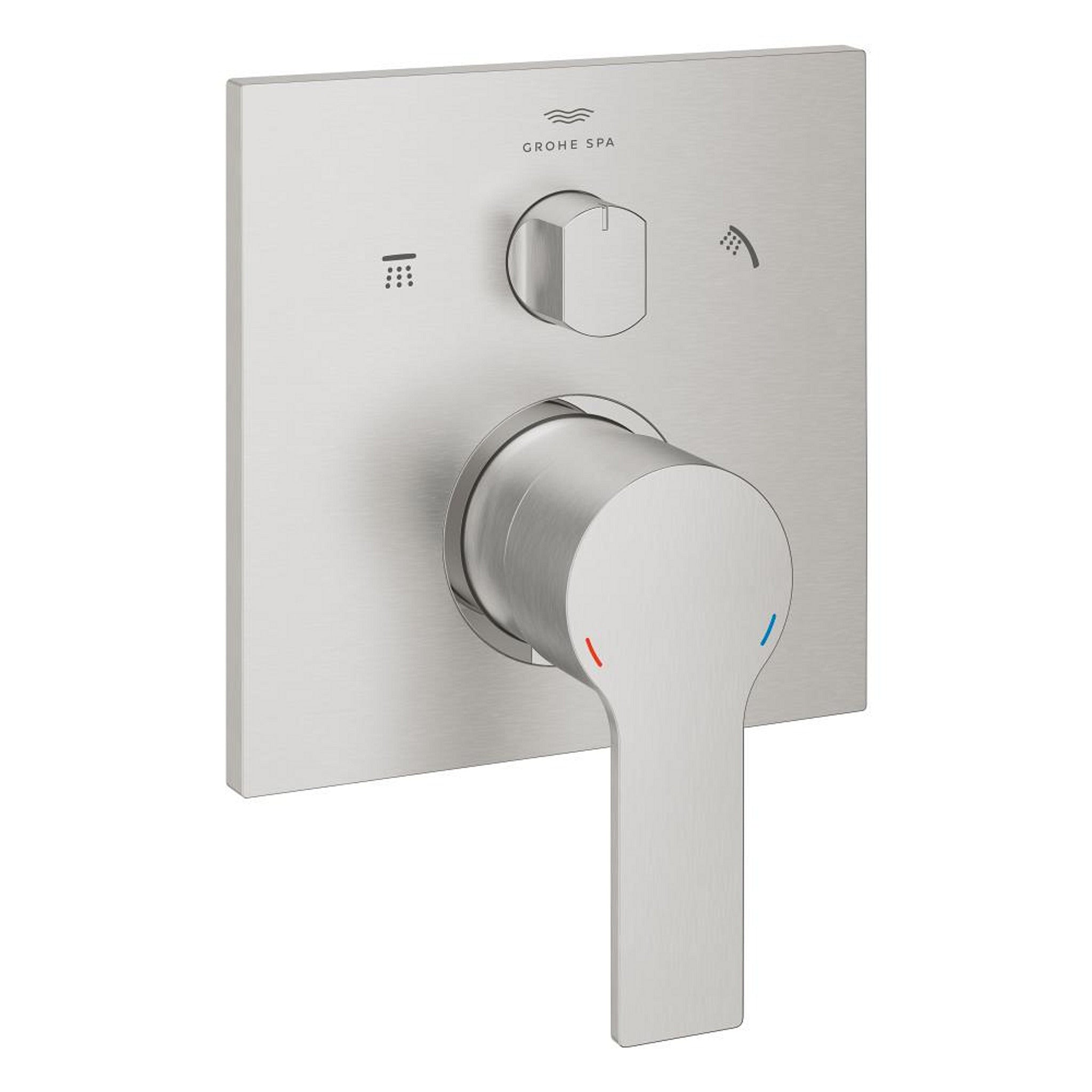 Grohe Allure Ankastre Banyo Bataryası (3 Yollu, Sıva Üstü Grubu), Paslanmaz Çelik - Ürün Görseli