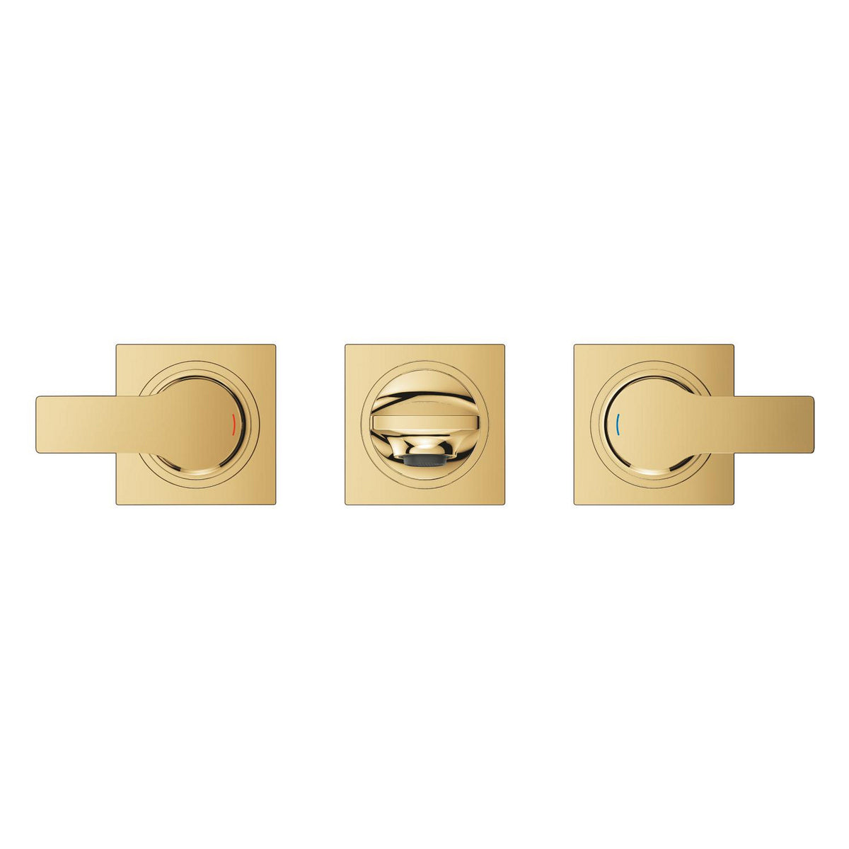 Grohe Allure 3 Delikli Ankastre Lavabo Bataryası (Sıva Üstü Grubu), Altın - Ürün Görseli