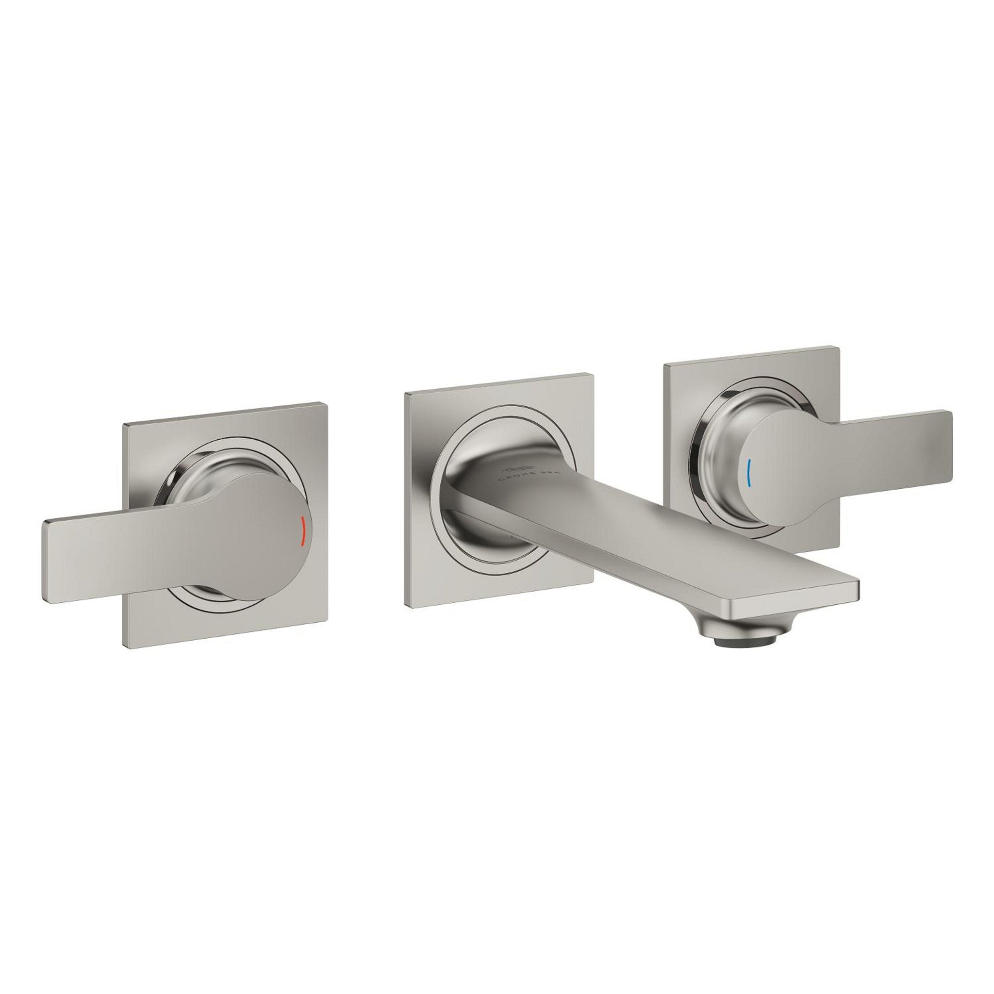 Grohe Allure 3 Delikli Ankastre Lavabo Bataryası (Sıva Üstü Grubu), Saten Çelik - Ürün Görseli