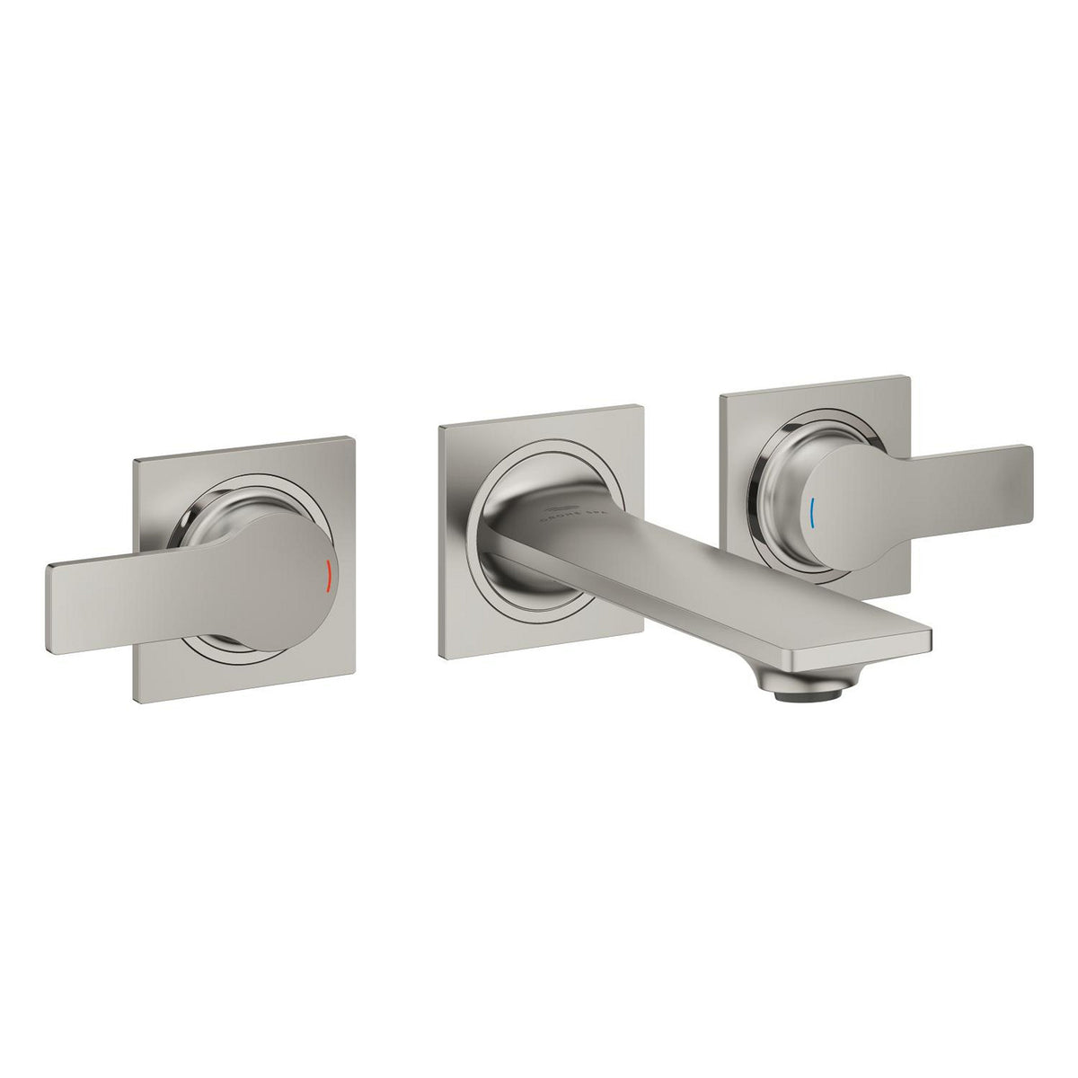 Grohe Allure 3 Delikli Ankastre Lavabo Bataryası (Sıva Üstü Grubu), Saten Çelik - Ürün Görseli