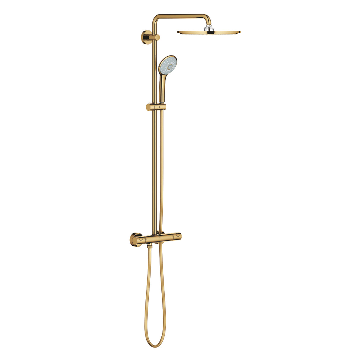 Grohe Euphoria System 310 Duvara Monte Termostatik Duş Bataryalı Duş Sistemi, Altın - Ürün Görseli