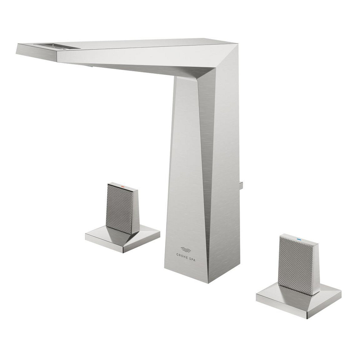 Grohe Allure Brilliant Private Collection L-Boy, 3 Delikli Lavabodan Ankastre Lavabo Bataryası, Sifon Kumandalı, Paslanmaz Çelik - Ürün Görseli