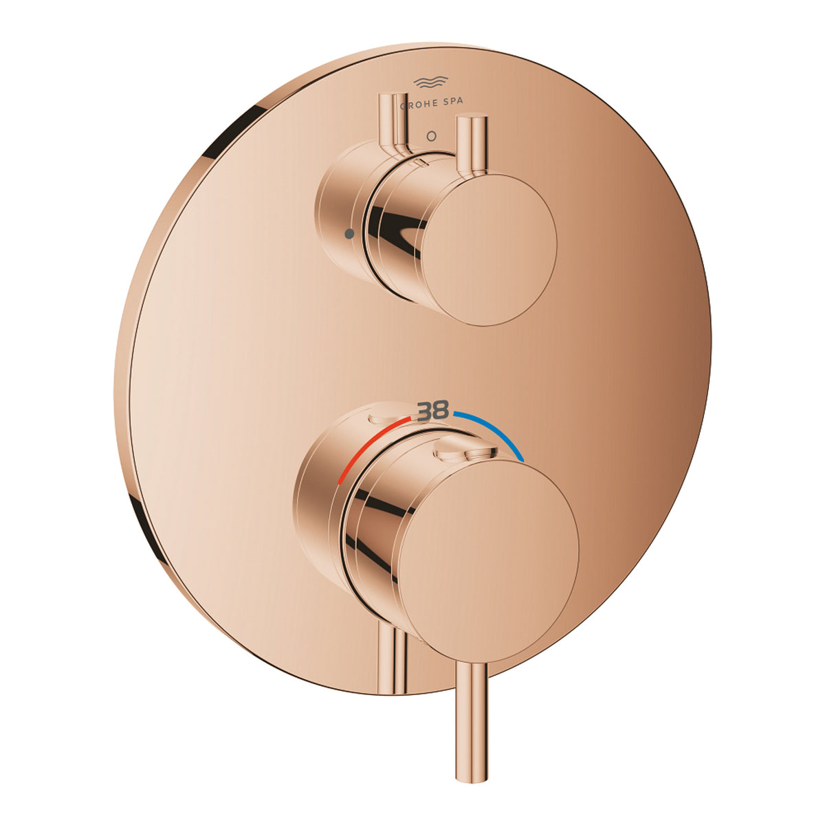 Grohe Atrio Ankastre Termostatik Duş Bataryası (Sıva Üstü Grubu), Tek Çıkışlı, Bakır - Ürün Görseli