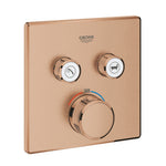 Grohe Grohtherm SmartControl Akış Kontrollü Ankastre Termostatik Banyo Bataryası (2 Yollu, Sıva Üstü Grubu), Fırçalı Bakır - Ürün Görseli