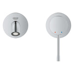 Grohe Essence New Duvardan Ankastre Lavabo Bataryası (Sıva Üstü Grubu), İşlenmiş Krom - Ürün Görseli