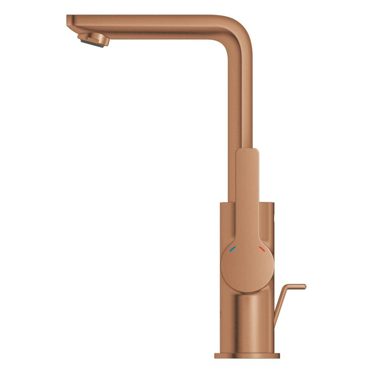 Grohe Lineare Yüksek Lavabo Bataryası, Sifon Kumandalı, Fırçalı Bakır - Ürün Görseli