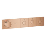 Grohe Grohtherm Aqua Tiles SmartControl Termostatik Ankastre Banyo Bataryası, 3 Çıkışlı, Bakır (Sıva Üstü Grubu) - Ürün Görseli