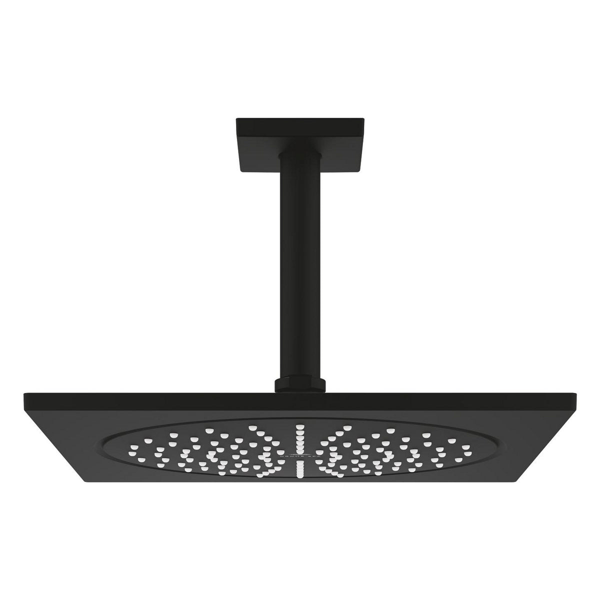 Grohe Rainshower Aqua Tavandan Tepe Duşu Seti, Tek Fonksiyonlu, 142 mm, Hayalet Siyah - Ürün Görseli