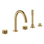 Grohe Atrio Private Collection 5 Delikli Ankastre Küvet Bataryası (Sıva Üstü Grubu), Altın - Ürün Görseli