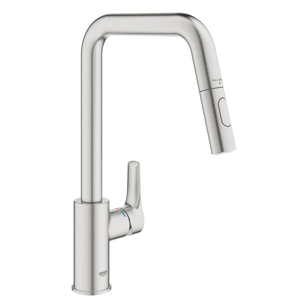 Grohe Eurosmart Kuğu Borulu Eviye Bataryası, Paslanmaz Çelik - Ürün Görseli