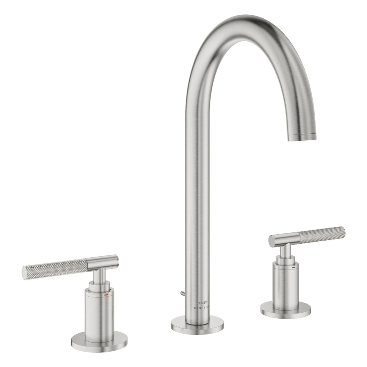 Grohe Atrio Private Collection 3 Delikli Ankastre Sifon Kumandalı Lavabo Bataryası (L-Boy), Paslanmaz Çelik - Ürün Görseli