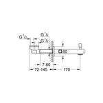 Grohe Eurocube Çıkış Ucu - Teknik Çizim