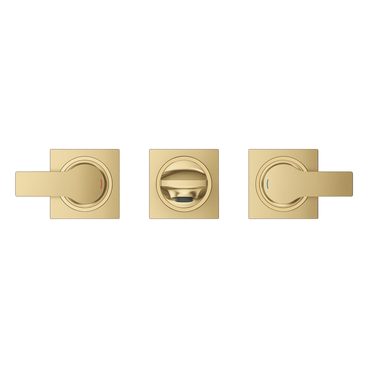 Grohe Allure Ankastre Lavabo Bataryası (Sıva Üstü Grubu), Fırçalı Altın - Ürün Görseli
