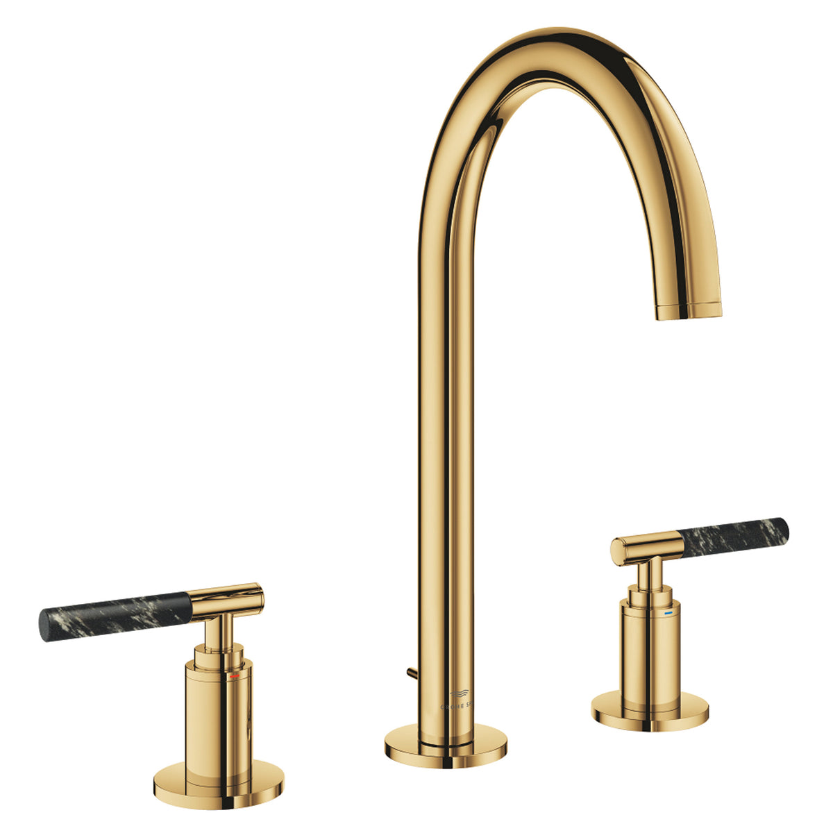 Grohe Atrio Private Collection 3 Delikli Ankastre Sifon Kumandalı Lavabo Bataryası (L-Boy), Altın - Ürün Görseli