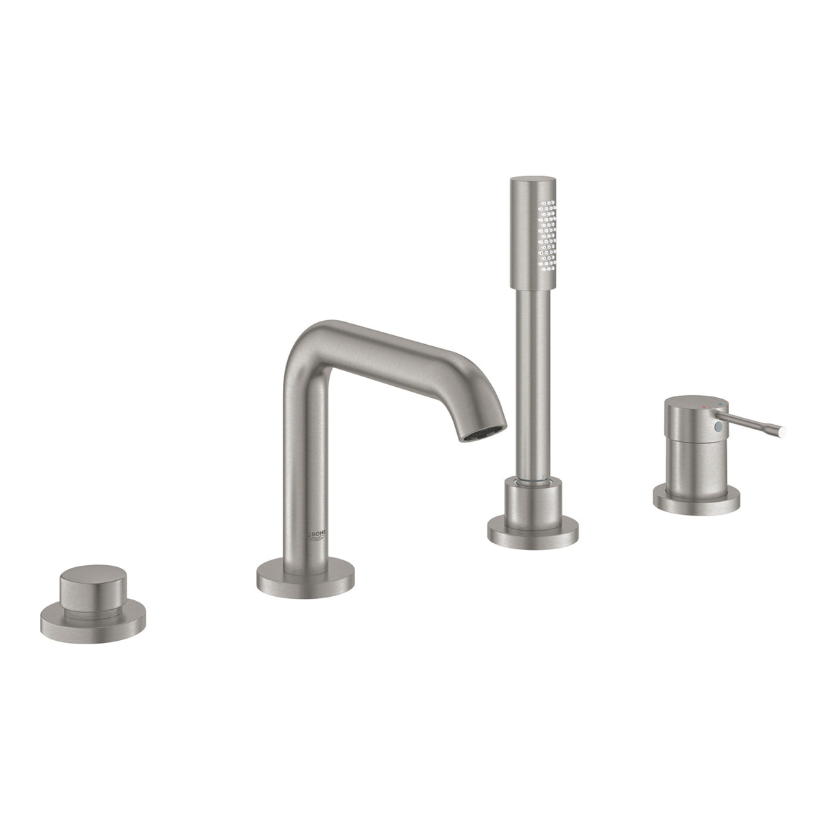 Grohe Essence New Ankastre Dört Delikli Ankastre Küvet Bataryası (Sıva Üstü Grubu), Paslanmaz Çelik - Ürün Görseli