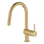 Grohe Minta Spiralli Eviye Bataryası, Fırçalı Altın - Ürün Görseli