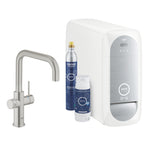 Grohe Blue Home Arıtmalı İçme Suyu ve Soda Yapan Eviye Bataryası, Paslanmaz Çelik - Ürün Görseli